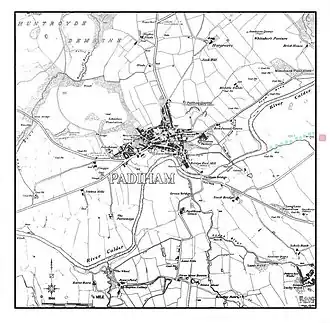 1: Map of Padiham c.&nbsp;1844