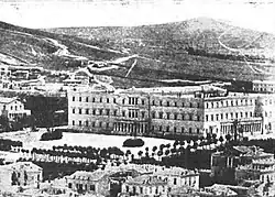 A photograph of the Old Royal Palace in 1910