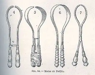 Palfyn hands in different versions