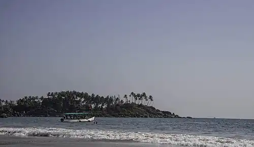 Extreme end of Palolem beach