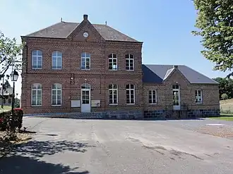 The town hall of Papleux