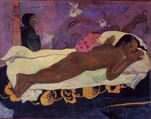 Paul Gauguin, Spirit of the Dead Watching 1892, Albright-Knox Art Gallery