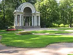 The Rossi Pavilion in Pavlovsk Park