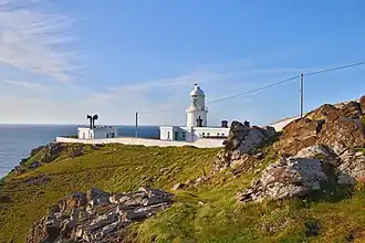 Views of Pendeen Watch lighthouse Cornwall