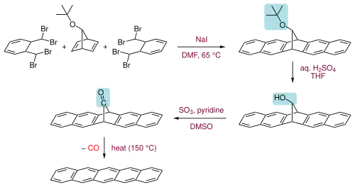 Pentacene synthesis