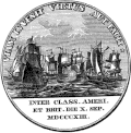 The back of the Perry medal