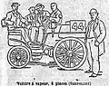 Serpollet steam car De Prandiéres did not finish Le Petit Journal - Contest for Horseless Carriages, Paris-Rouen. Le Petit Journal Sunday July 22, 1894