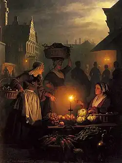 Petrus van Schendel, Market, Unknown date