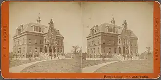 Academy Hall, Phillips Academy, Andover, Massachusetts, 1865.