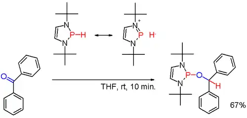Diazaphospholene phosphine hydride