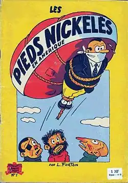 Image 6The French comic Les Pieds Nickelés (1954 book cover): an early 20th-century forerunner of the modern Franco-Belgian comic (from Bande dessinée)