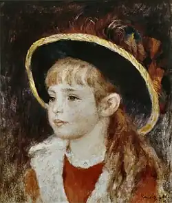 Fillette au chapeau bleu, 1881, (Jane Henriot), private collection