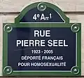 Street sign in Paris