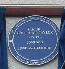 Plaque in Croydon