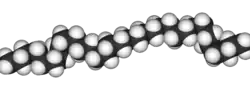 Spacefill model of polyethylene