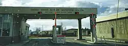 The Canada–United States border crossing at Alcan Border