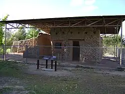 Ruins of the post hospital.