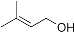 Skeletal formula of prenol