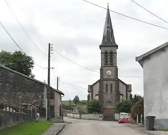 The church in Provenchères-lès-Darney