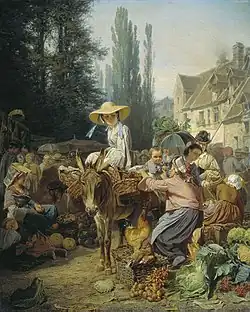 Market in Fontainebleau by Gruzinsky