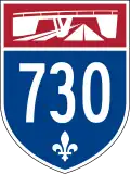 Autoroute 730 marker