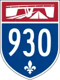 Autoroute 930 marker