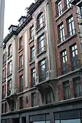 1923 : Brussels, rue des Fabriques, 32A-36A, apartment building in Art Deco style.