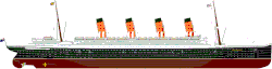 A naval drawing of RMS Aquitania in her original 1914 appearance (starboard profile).
