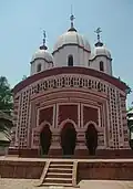 Gobindanagar: Pancha ratna Radha Govinda temple, built in 1682, much renovated, state protected monument.