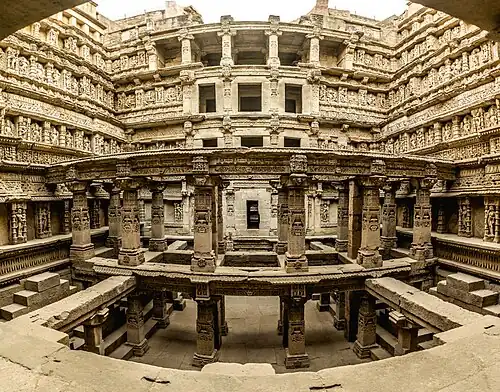 Rani ki Vav is an 11th-century stepwell, built by the Chaulukya dynasty, located in Patan.