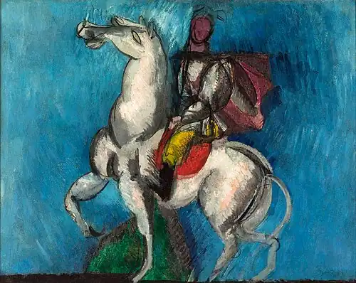Raoul Dufy, 1914, Le Cavalier arabe, oil on canvas, 66 x 81&nbsp;cm, Musée d'Art Moderne de la Ville de Paris – Modernism