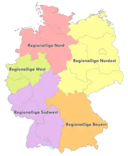 The Regionalligen from 2012 onwards.