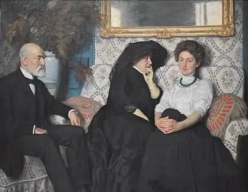 Portrait de la famille_Saglio (before 1908), oil on canvas, musée d'Orsay.