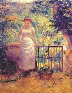 Aline at the Gate or Girl in the Garden, 1884[20]