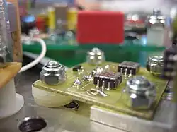 Accelerometer board close-up