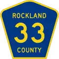 County Route 33 marker