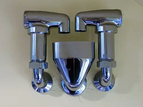 An atmospheric vacuum breaker with a tundish