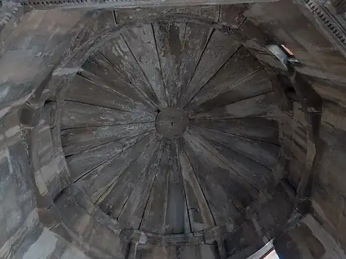 Inside: Roof of tower