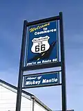 Route 66 sign in Commerce Oklahoma