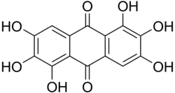 Skeletal formula of rufigallol