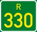 Regional route R330 shield