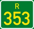 Regional route R353 shield