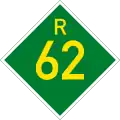 Provincial route R62 shield