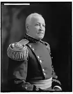 1906 black and white head and shoulders photo of US Army Brigadier General Culver C. Sniffen in dress uniform