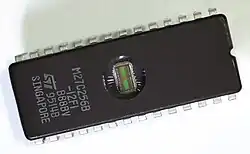 A 32 KB (256 Kbit) EPROM. The -12 suffix indicates this device has a 120 nanosecond access time.