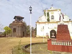 View of the Saint Anne Parish Church from the church patio