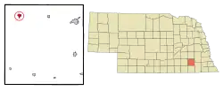 Location of Friend, Nebraska