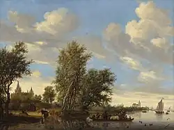 van Ruysdael - Ferry on a River
