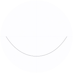 A "smile" orbit of the swinging Atwood's machine for , , and zero initial velocity.