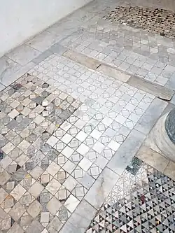 White marble floor restorations